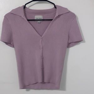 Purple button down from Pink Rose